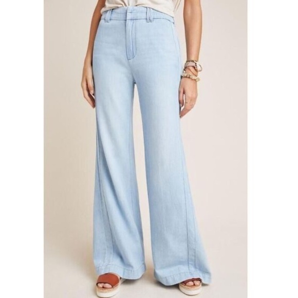 Anthropologie Pilcro High Rise Wide Leg Trouser Jeans - Picture 1 of 12
